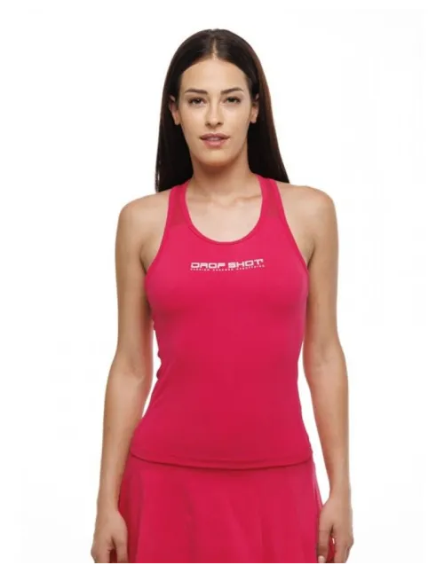 Camiseta Drop Shot Fayna Fucsia Mujer | Ofertas de pádel